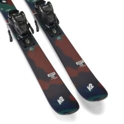 K2 Juvy Skis + FDT 7.0 Bindings - Kids' 2024 -Christy sports k2 juvy skis fdt 7 0 bindings kids 2024 1 2