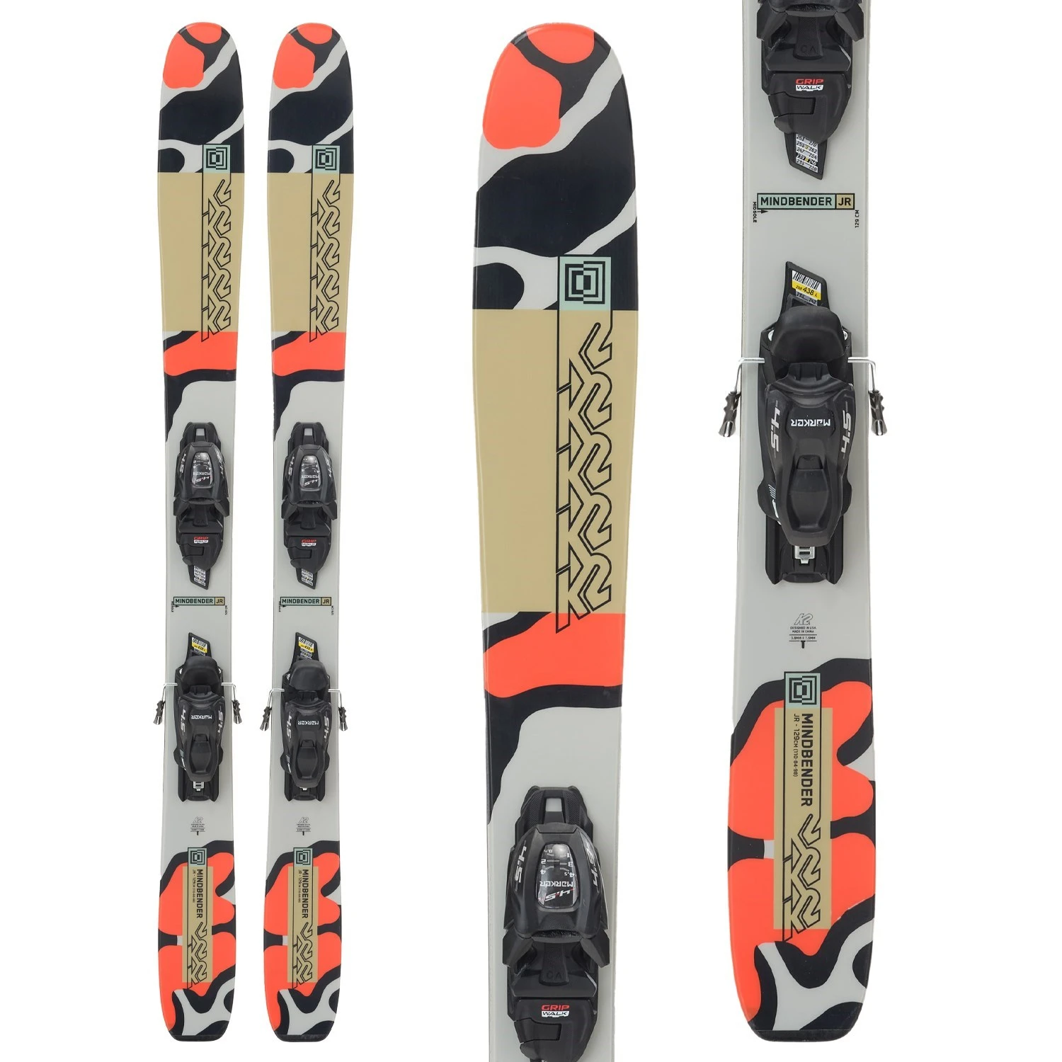 K2 Mindbender Jr Skis + FDT 4.5 Bindings -Kids' 2024 3 K2 Mindbender Jr Skis + FDT 4.5 Bindings -Kids' 2024
